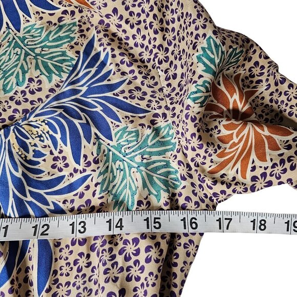 Anthropologie Corey Lynn Calter Silk Floral Dress Pockets 3/4 Sleeve Women's 0 - Picture 9 of 12